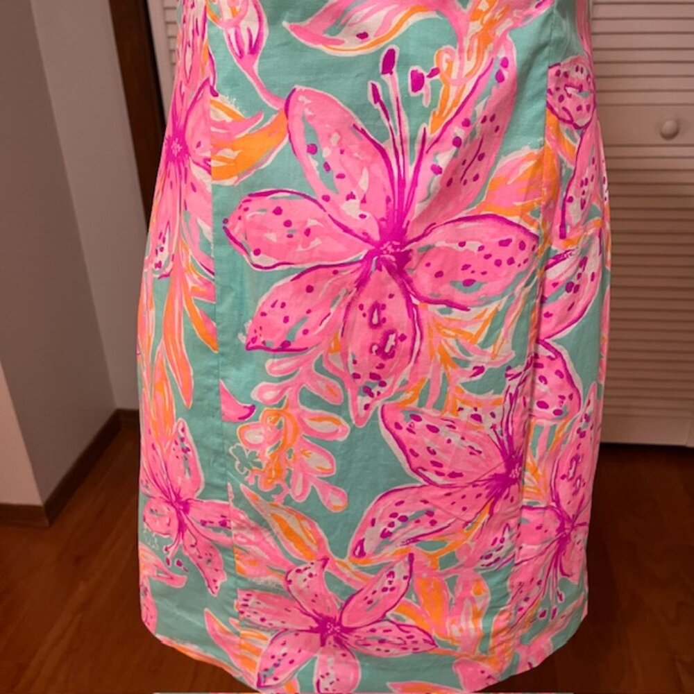 Lily Pulitzer - Lunetta Puff Sleeve Stretch Dress Size 2 - Picture 3 of 5